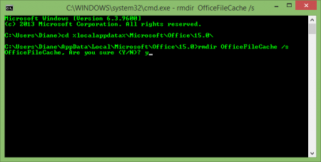 Delete the files using the Command Prompt