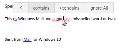 spell check email