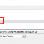 choose the default.dic file for your language