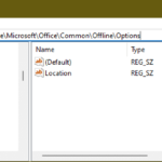 edit server drafts path in registry