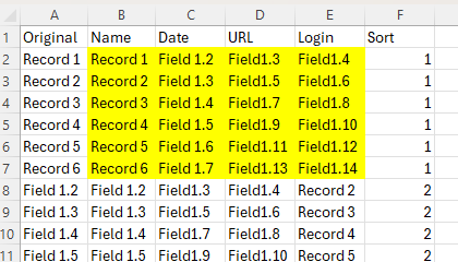 Copy the sorted data to a new sheet then save
