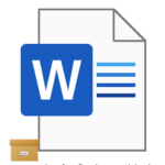 word file with offline icon